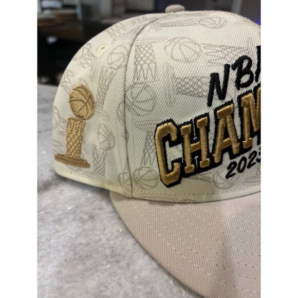 New Era Boston Celtics 2023-24 NBA Champions Snapback Hat Beige Script OSFM - Picture 4 of 6